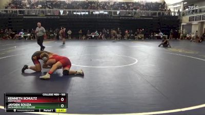 165 lbs Cons. Round 2 - Jayden Souza, Sacramento City College vs Kenneth Schultz, Unattached