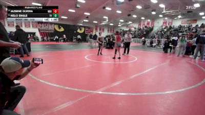 110 lbs Cons. Round 3 - Kelci Engle, Yucca Valley vs Jazmine Olvera, Workman