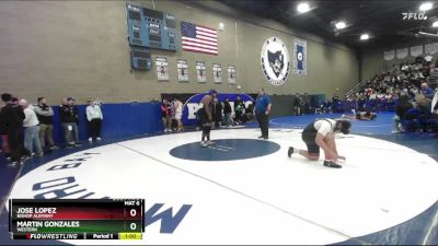 285 lbs Cons. Round 5 - Jose Lopez, Bishop Alemany vs Martin Gonzales, Western