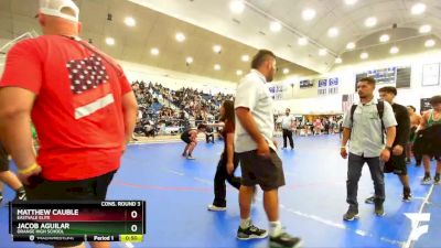 175 lbs Cons. Round 3 - Jacob Aguilar, Orange High School vs Matthew Cauble, Eastvale Elite