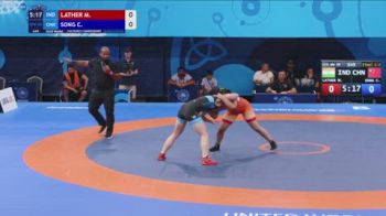 68 kg Finals 1-2 - Mansi Lather, India vs Chenling Song, China