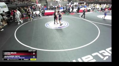 165 lbs Champ. Round 2 - Justin Bruck, California vs Alexander Ortiz, De La Salle High School Wrestling