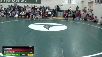 144 lbs 3rd Place Match - Ian Reeks, Grissom Hs vs Jason Mahdi, James Clemens HS