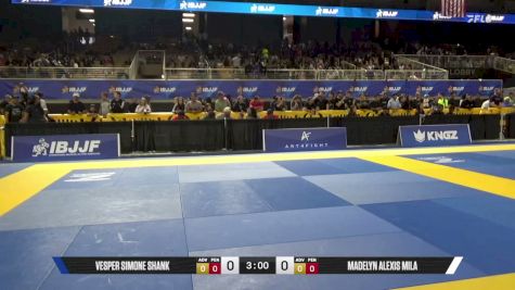 Madelyn Alexis Mila vs Vesper Simone Shank 2026 Pan Kids Jiu-Jitsu IBJJF Championship