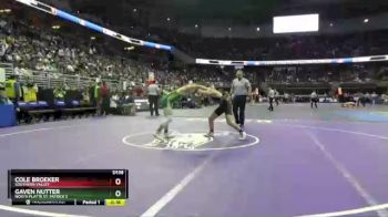 Cons. Round 3 - Gaven Nutter, North Platte St. Patrick`s vs Cole Broeker, Southern Valley