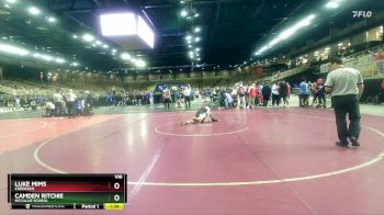 106 lbs Champ. Round 1 - Luke Mims, Creekside vs Camden Ritchie, McCallie School