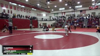 132 lbs Cons. Round 2 - TJ Santana, Clinton vs Landon Adams, Iowa City, Liberty
