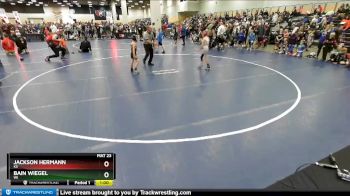 63 lbs Champ. Round 2 - Jackson Hermann, KS vs Bain Wiegel, WI