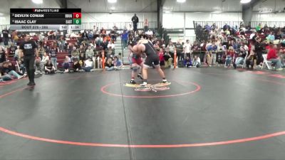 285 lbs Semifinal - Isaac Clay, Cheyenne East vs Devlyn Cowan, Douglas