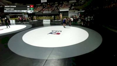 155 lbs Quarters - Matt Gao, Cardinal Wrestling Club vs Brody Bynum, Hughson Wrestling Club
