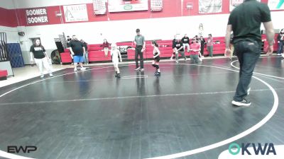 54 lbs Rr Rnd 3 - Brylee Reeves, Verdigris Youth Wrestling vs Harper Atkinson, Honey Badgers Wrestling Club