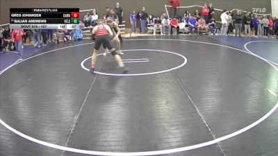 157 lbs Cons. Round 4 - Balian Andrews, Kelso vs Greg Johansen, Camas