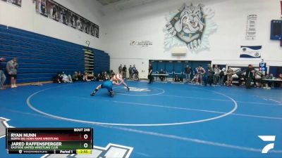 152 lbs Quarterfinal - Ryan Nunn, North Big Horn Rams Wrestling vs Jared Raffensperger, Eastside United Wrestling Club