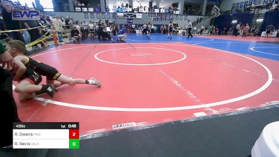 43 lbs Semifinal - Ryker Owens, Prairie Grove Youth Wrestling vs Remi Revis, Oklahoma