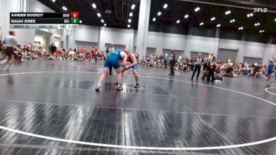 218 lbs Round 6 (8 Team) - Xander Dossett, MF Dynasty vs Isaiah Jones, Indiana Outlaws