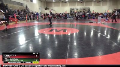 55 lbs Quarterfinal - Tell Johnson, Dakota Boyz Wrestling Club vs Cash Little, MN Elite