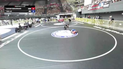 59 lbs Quarters - Kayan Eskandari, So Cal Hammers Wrestling vs Tek Lo, Redwood Wrestling Club