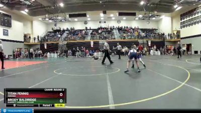 77 lbs Champ. Round 2 - Brody Baldridge, Garrett Wrestling Club vs Titan Fennig, Indiana