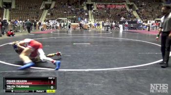 126 lbs Semifinal - Truth Thurman, Saks Sr vs Fisher Deason, American Christian Academy