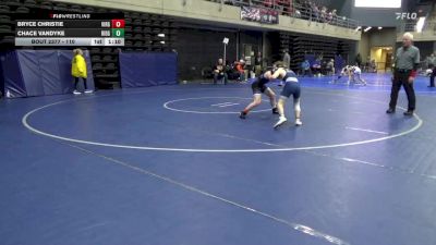 110 lbs 7th Place - Bryce Christie, Virginia Beach vs Chace VanDyke, Ridgebury