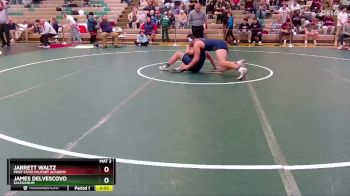 190 lbs Cons. Round 3 - Jarrett Waltz, First State Military Academy vs James Delvescovo, Salesianum