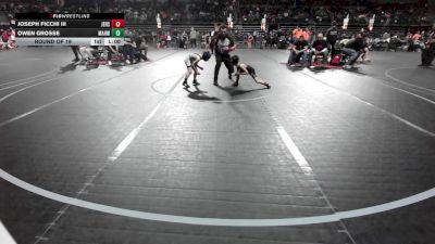 49 lbs Round Of 16 - Joseph Ficchi III, Jersey 74 vs Owen Grosse, Mahwah