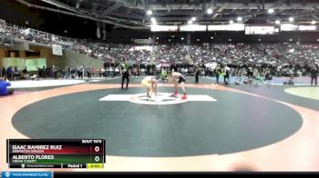 132 lbs Cons. Round 6 - Alberto Flores, Crook County vs Isaac Ramirez Ruiz, Hermiston Oregon