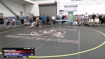 97 lbs Semifinal - Harley Hyatt, Kenai Kavemen Wrestling Club vs Andrew Erickson, Juneau Youth Wrestling Club Inc.