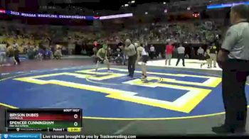 106 lbs Champ. Round 1 - Spencer Cunningham, Mid-Buchanan vs Bryson Dubes, Centralia