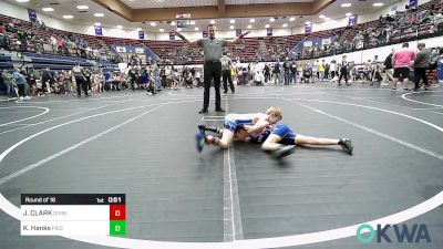 52 lbs Round Of 16 - Jayce CLARK, Division Bell Wrestling vs Kylee Hanks, Piedmont