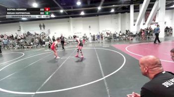 109 lbs Quarterfinal - Sophia Hennigh, Juggernaut WC vs Regan Huppenthal, Brighton WC