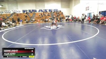 157 lbs Quarters & 1st Wb (16 Team) - Dominic Hinsley, Fresno City College vs Kaleb Gomez, Lassen College