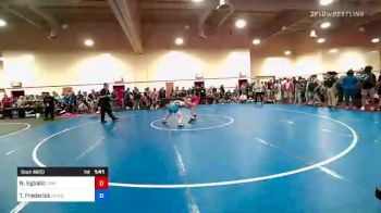 65 lbs Consi Of 32 #2 - Nicholas Egbalic, Gold Rush Wrestling vs Trae Frederick, Newberg High School Wrestling