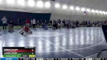 109 lbs Cons. Round 2 - Sebron Colson, Blackman Wrestling vs Landen Haines, Red Cobra Wrestling Academy