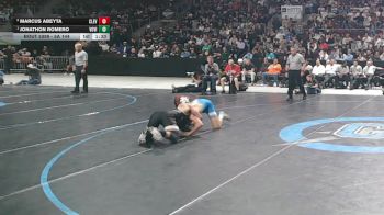 5A 144 lbs 1st Place Match - Jonathon Romero, Volcano Vista vs Marcus Abeyta, Cleveland
