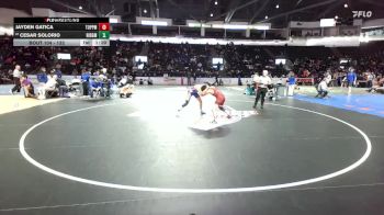 132 lbs Champ. Round 1 - Jayden Gatica, Toppenish vs Cesar Solorio, Ridgefield