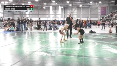 70 lbs Champ. Rd Of 16 - Raiden Crook-Hutsler, White River Hornets Wrestling Club vs Romeo Razo, Jungle Cat Wrestling Club