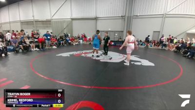 285 lbs Quarters & 1st Wb (16 Team) - Trayvn Boger, Utah vs Keimel Redford, Tennessee