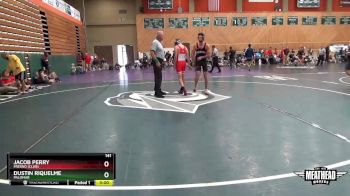 141 lbs Cons. Round 4 - Dustin Riquelme, Palomar vs Jacob Perry, Fresno (Club)