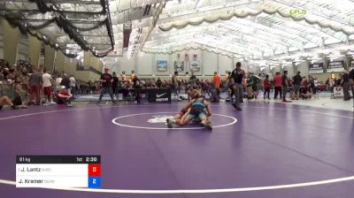 61 kg Consi Of 4 - Jens Lantz, University Of Wisconsin vs Josh Kramer, Sunkist Kids Wrestling Club