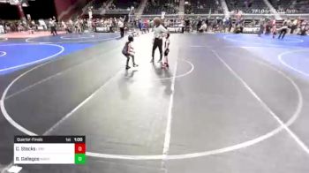 52 lbs Semifinal - Breanna Gallegos, Mayhem vs Gage Bauer, Kremmling Lil Mustangs