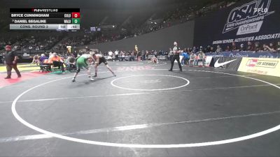 2A/1A Boys 157 Cons. Round 3 - Bryce Cunningham, Culver Boys vs Daniel Segaline, Waldport Boys