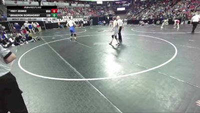 D2-150 lbs Cons. Semi - Trey Zemke, Winneconne vs Braedon Dorshorst, Lodi