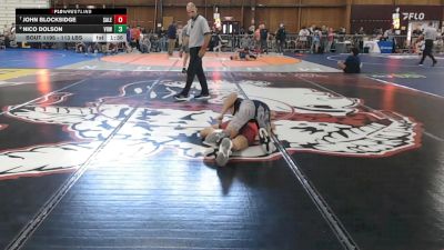 113 lbs Consi Of 8 #1 - John Blocksidge, Salem Nh Highschool Doughboys Lwll Ma vs Nico Dolson, Vhw