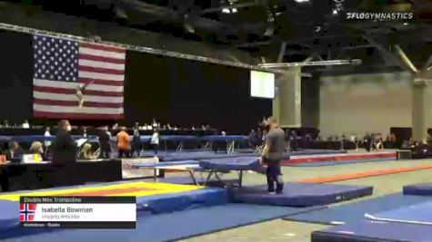 Isabella Bowman - Double Mini Trampoline, Integrity Athletics - 2021 USA Gymnastics Championships