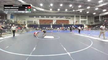 125 lbs Semifinal - Jaron Barrientos, Niagara County Community College vs Tristan Hinchcliff, Oneonta State