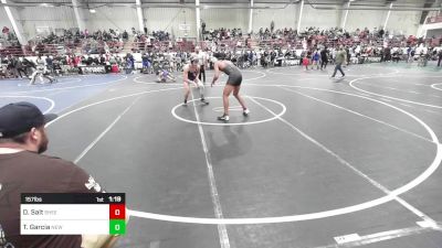 157 lbs Quarterfinal - Davin Salt, SheepCamp WC vs Tatum Garcia, New Mexico Bad Boyz