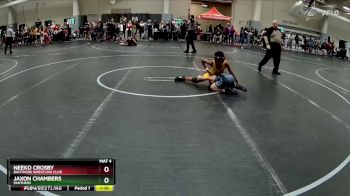 90 lbs Quarterfinal - Neeko Crosby, Baltimore Wrestling Club vs Jaxon Chambers, Panthers