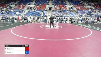 132 lbs Cons 64 #2 - Dillon Cooper, Kansas vs Teague Holzer, Wisconsin