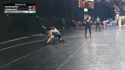 149 lbs Round Of 32 - Kolter Burton, Oklahoma State vs Kaemen Smith, Navy
